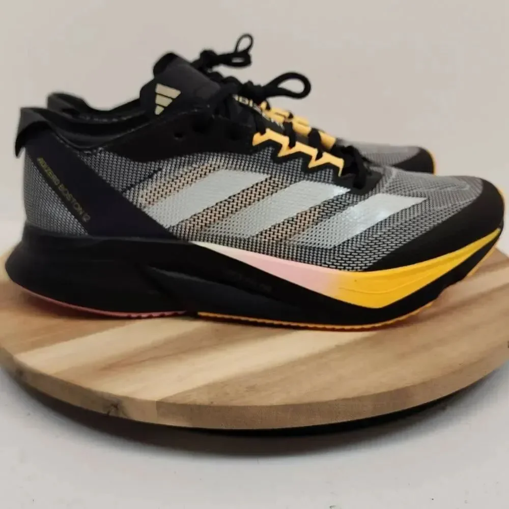 Adidas Adizero Boston 12 Mens Size 8.5 Black Silver